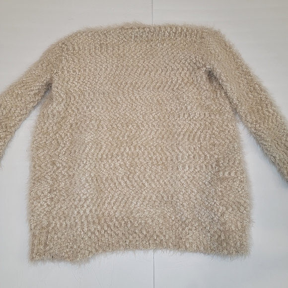 Chelsea & Theodore Long Sleeve Open Eyelash Cardigan With Pockets Size Small - Picture 12 of 12